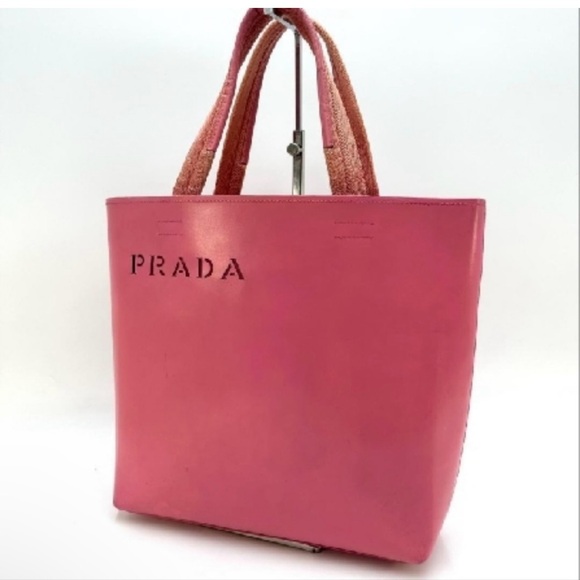 Prada Rare Vintage Leather Lazer Cut Tote with COA - Picture 3 of 17